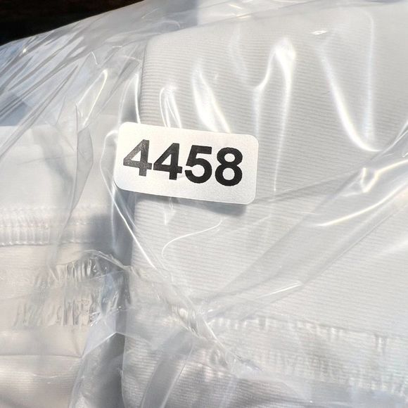 Lululemon Womens White Elastic Waist Pockets Straight Leg Activewear Pant Size 8 - Picture 8 of 11